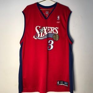 Reebok Allen Iverson 76ers basketball jersey